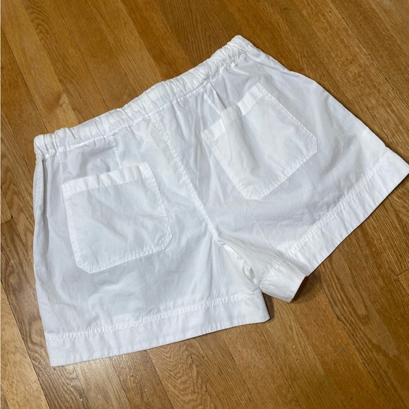 🎉LAST CALL🎉 Vince White Cotton Elastic Drawstring Shorts L - Picture 8 of 11